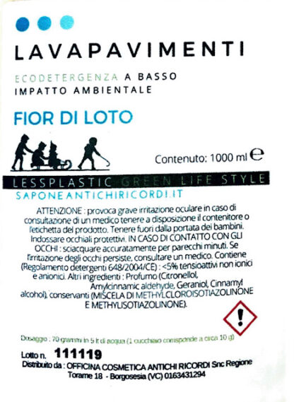 Sfuso: LAVAPAVIMENTI al Fior di Loto Biodegradabile oltre 90% - immagine 3