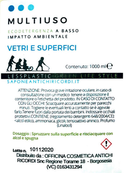 Sfuso: Multiuso Vetri e Superfici oltre 90% biodegradabile - immagine 3