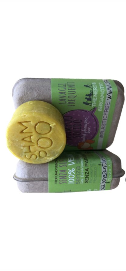SHAMPOO solido Thè nero & Bergamotto