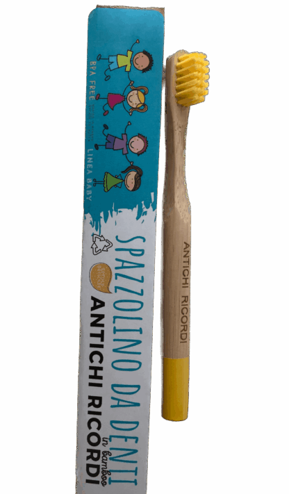 Spazzolino baby  in Bamboo giallo