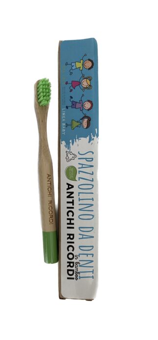 Spazzolino baby verde e viola