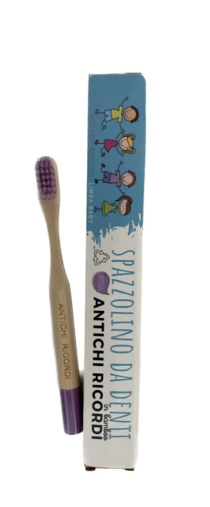 Spazzolino baby verde e viola - immagine 2