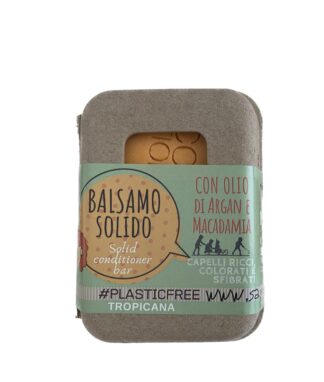 Balsamo solido capelli ricci - Olio di Argan e Macadamia