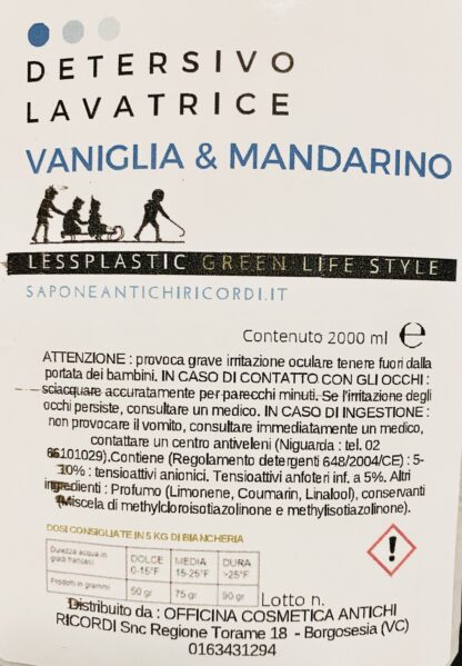 Sfuso: Detersivo Lavatrice Vaniglia e Mandarino - immagine 3